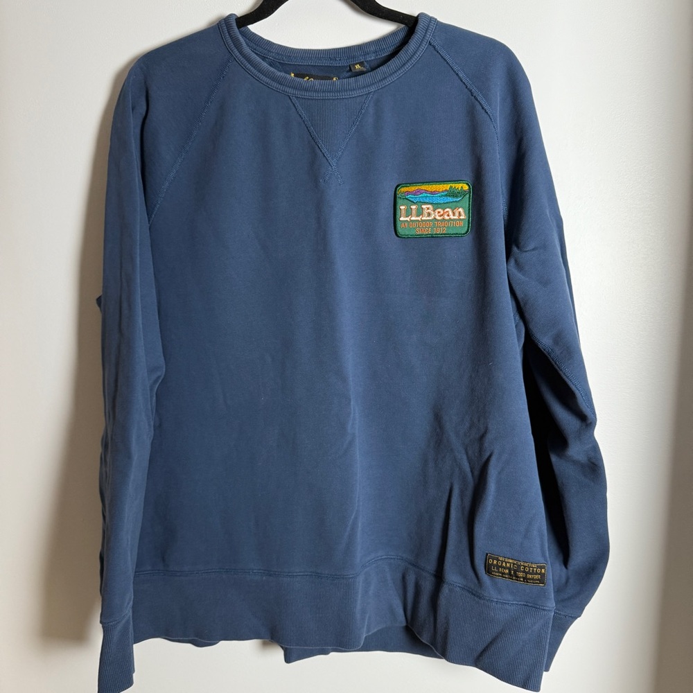 LL Bean X Todd Snyder Men's Blue Crewneck Sweatshirt